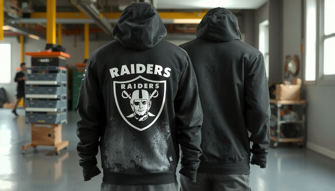 custom raiders hoodie