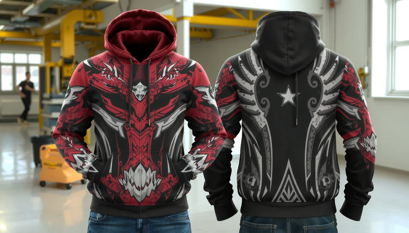 custom sublimation hoodies
