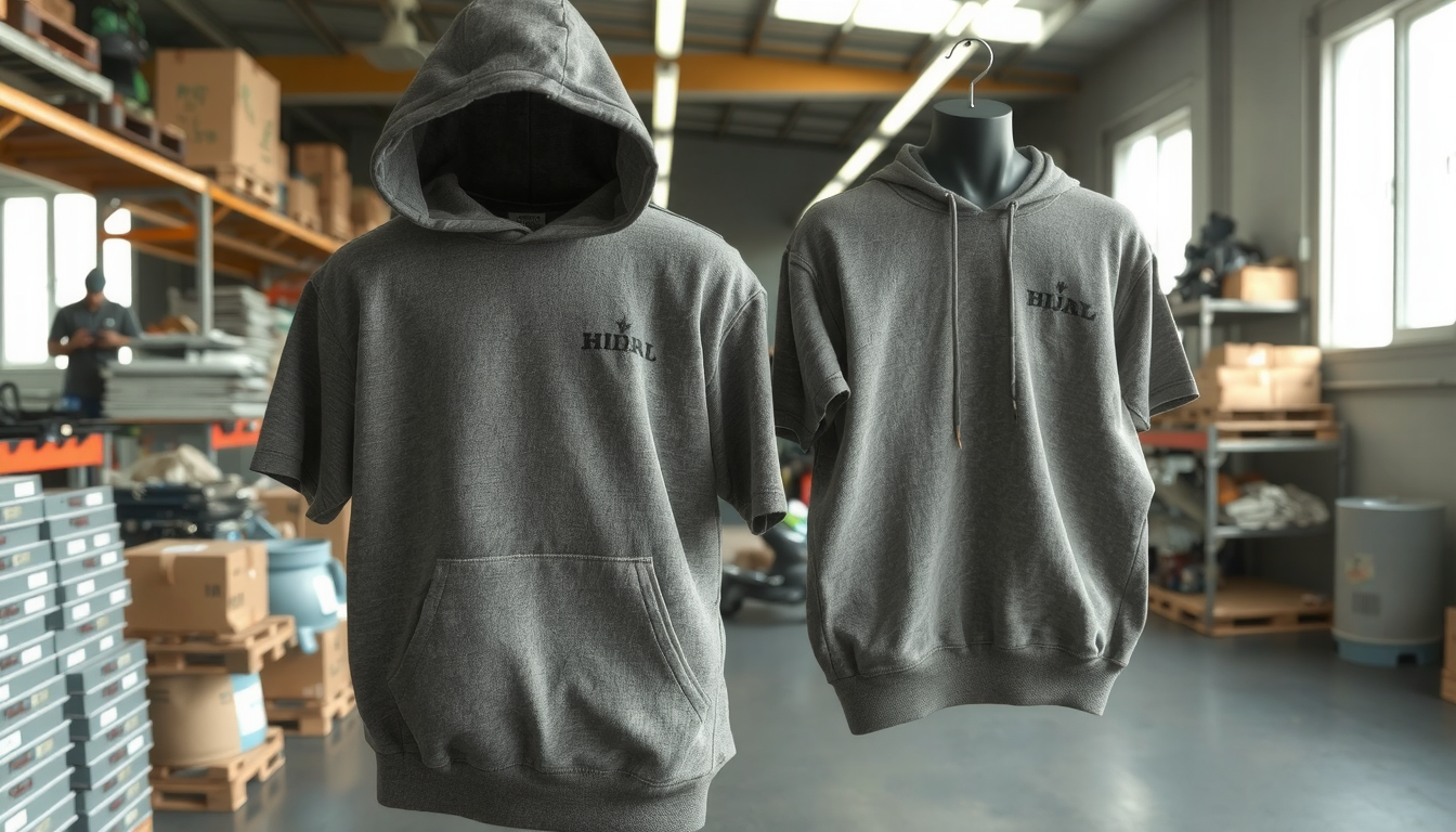 short sleeve hoodie wholesale