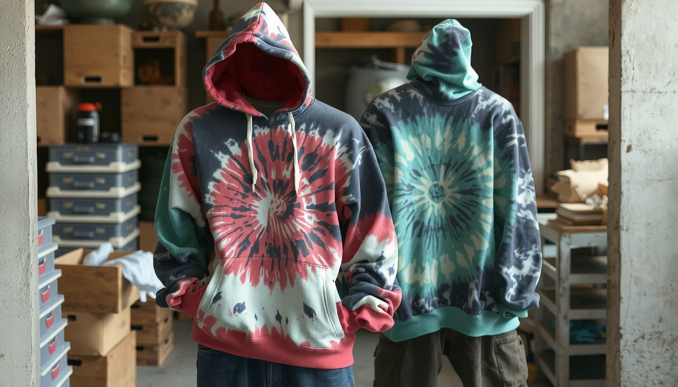 tie dye hoodies wholesale