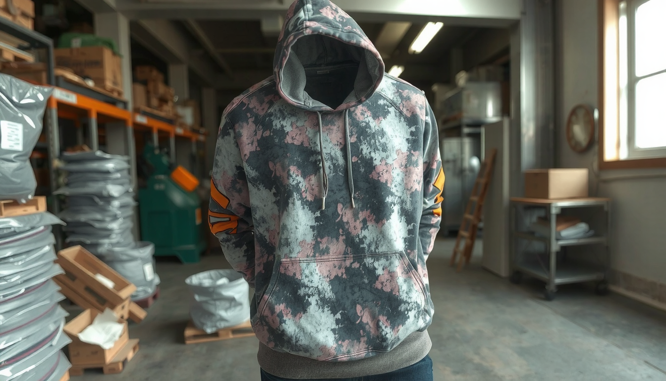 custom acid wash hoodie