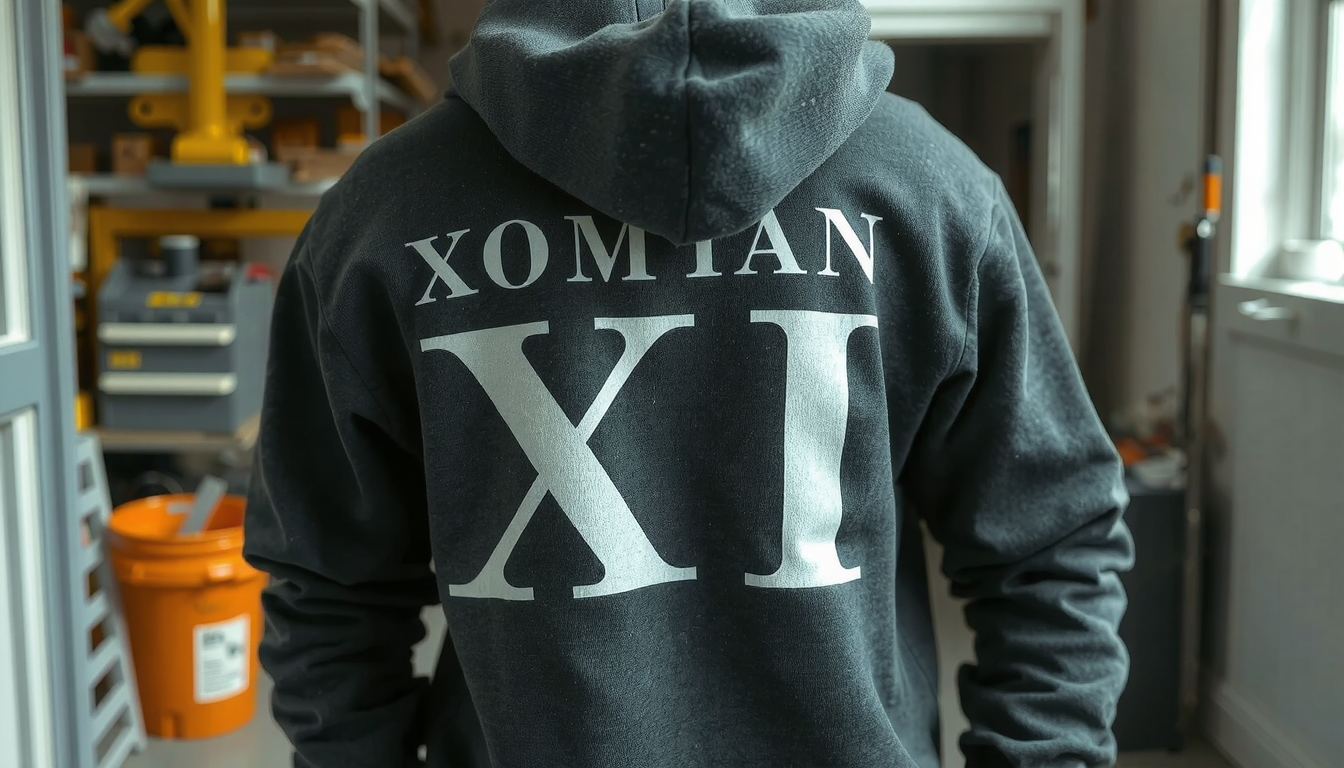custom roman numeral hoodie