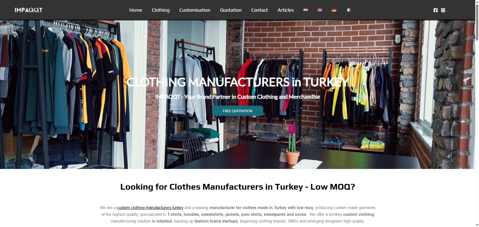 IMPAQQT: Your Partner in Custom Clothing Manufacturing