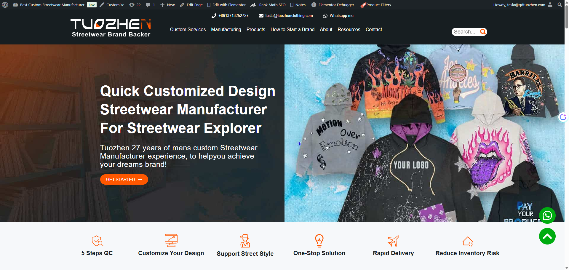 Tuozhen: Your Premier Partner for Streetwear Manufacturing