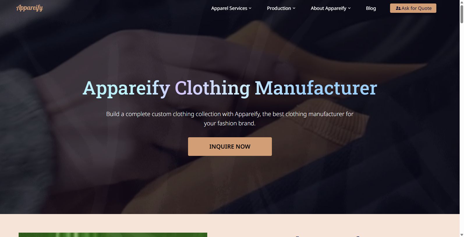 Appareify: Leading Clothing Manufacturer