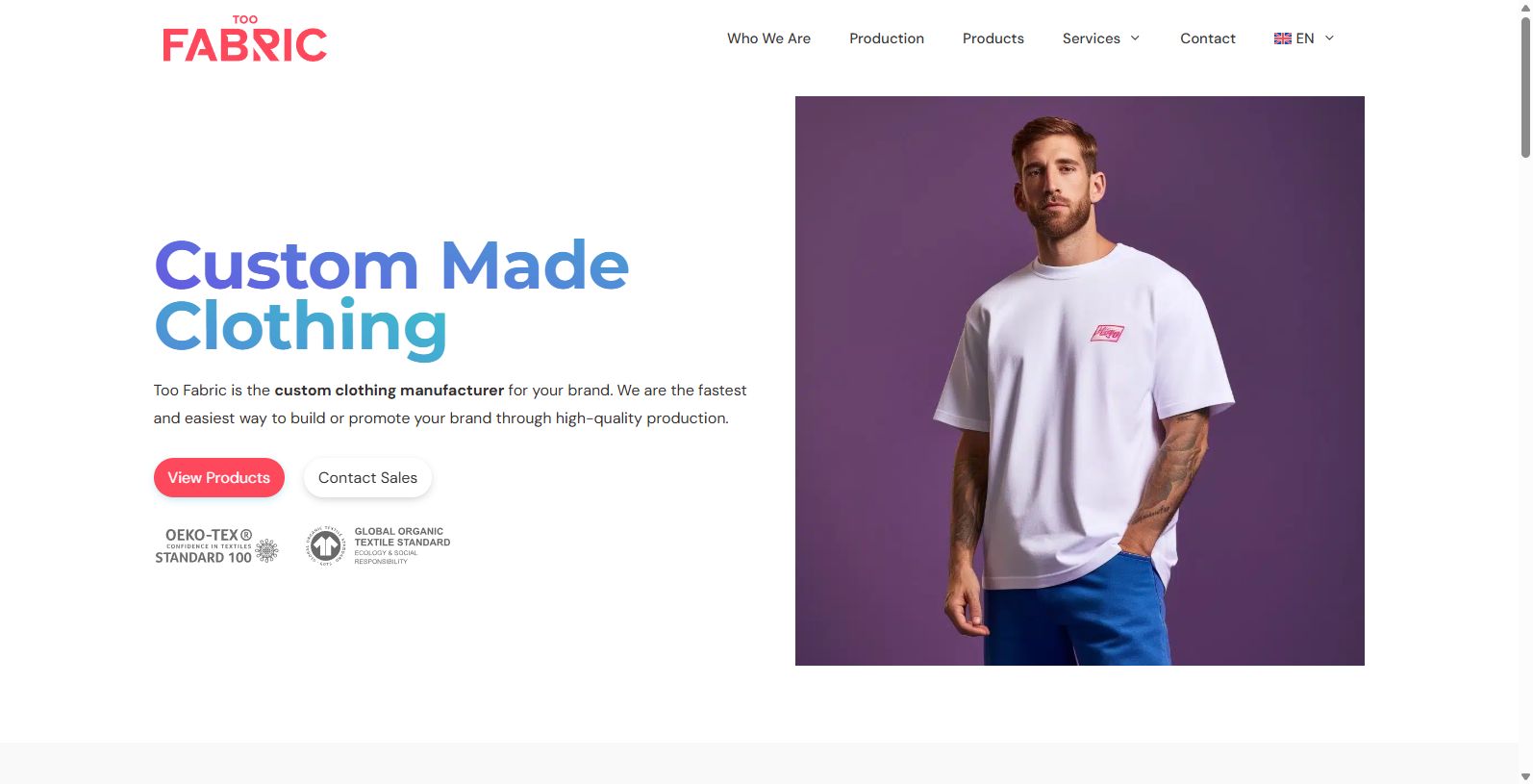 Too Fabric: Leading Custom Clothing Manufacturer