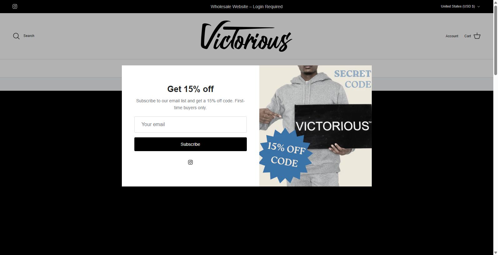 Discover Victorious - Premier Men's Clothing Wholesale