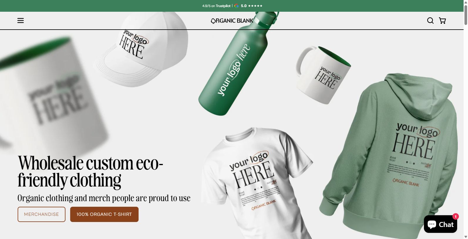 Organic Blank: Sustainable Wholesale Apparel