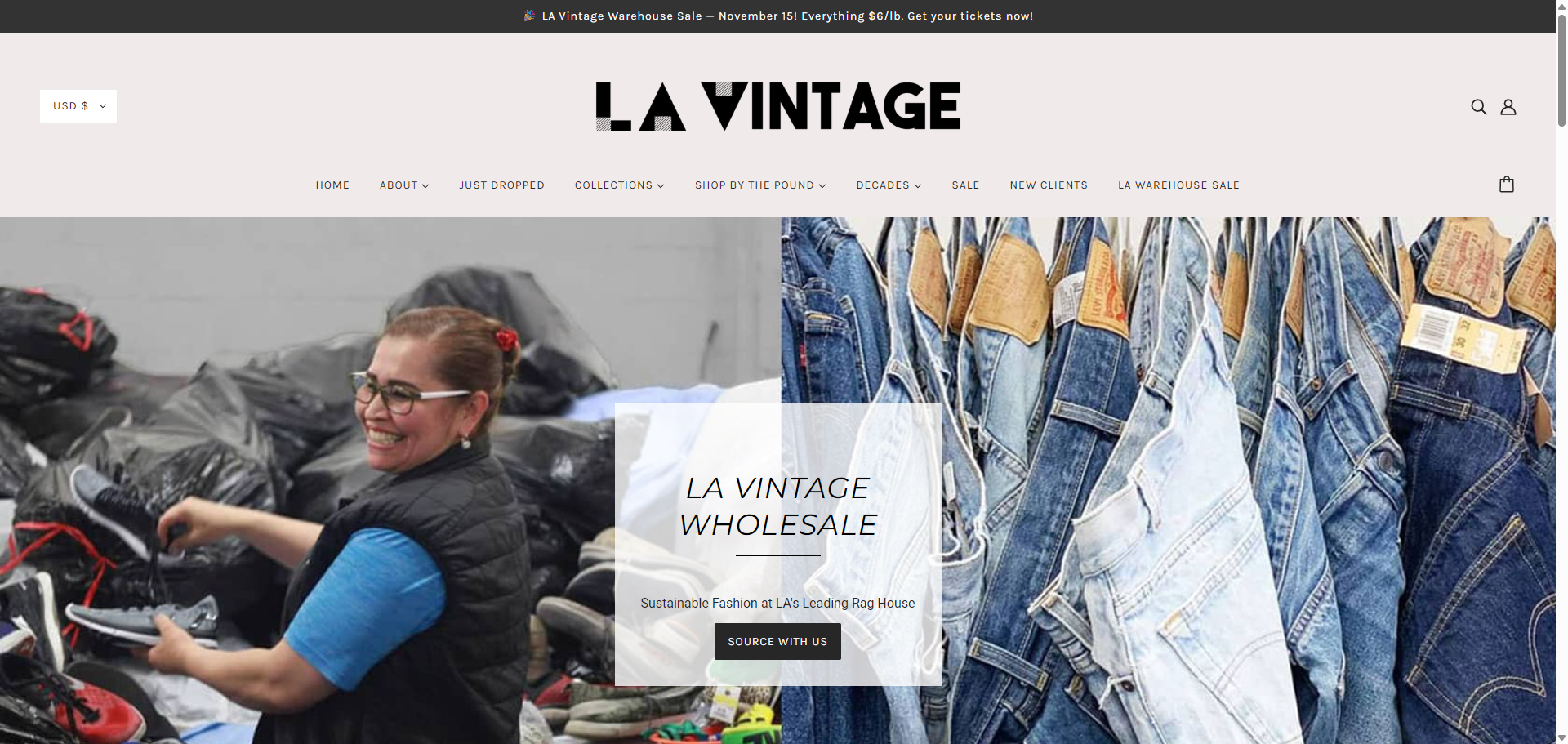 LA Vintage Wholesale: Premier Vintage Clothing Supplier