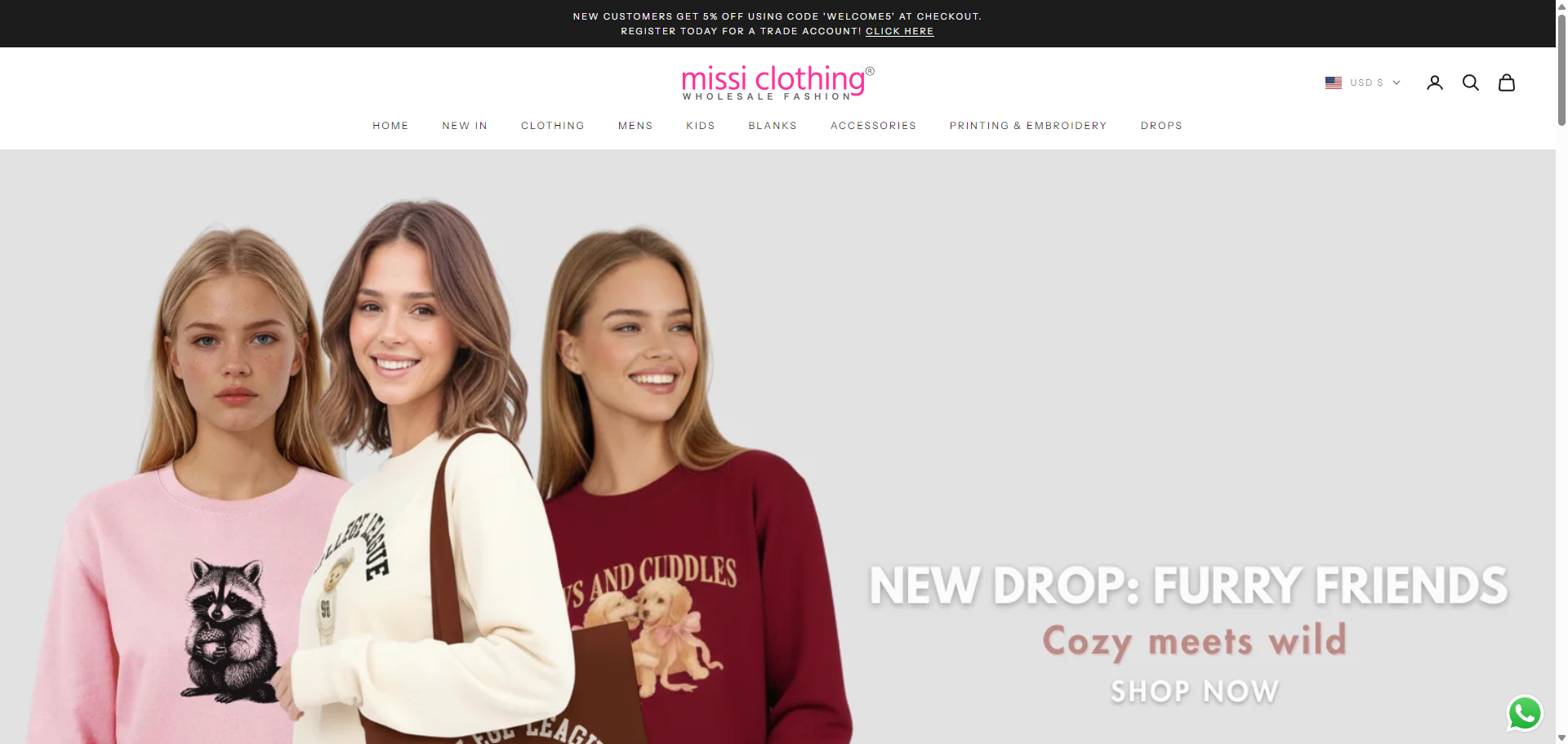 Missi Clothing: Premier British Wholesale Fashion