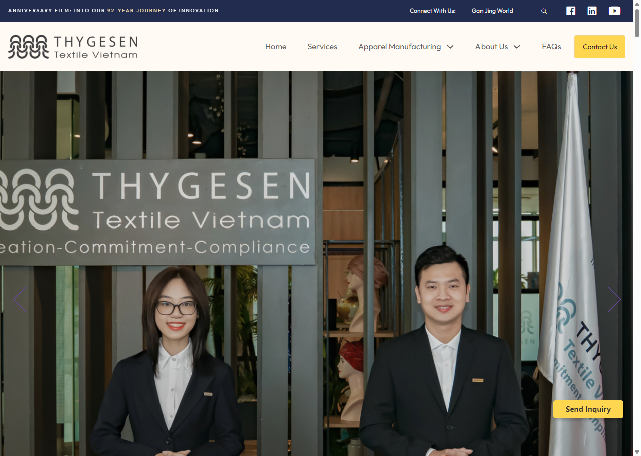 Thygesen Textile Vietnam: Leading Sports Clothing Manufacturers Thygesen Textile Vietnam: Leading Sports Clothing Manufacturers