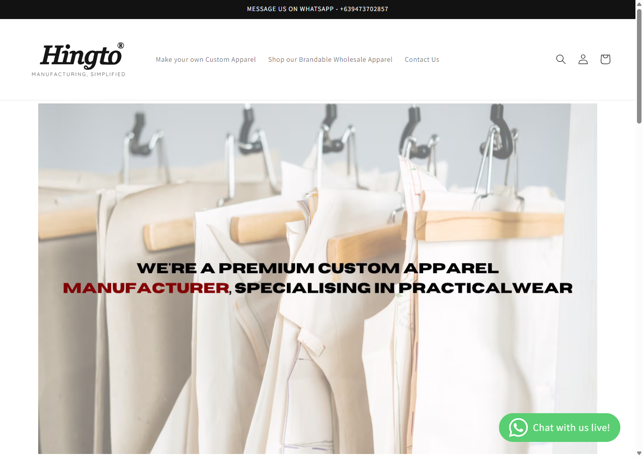 Hingto: Your Trusted Partner in Custom Apparel Manufacturing Hingto: Your Trusted Partner in Custom Apparel Manufacturing