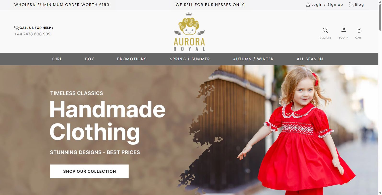 Aurora Royal: Premier Wholesale Smocked Clothing Supplier