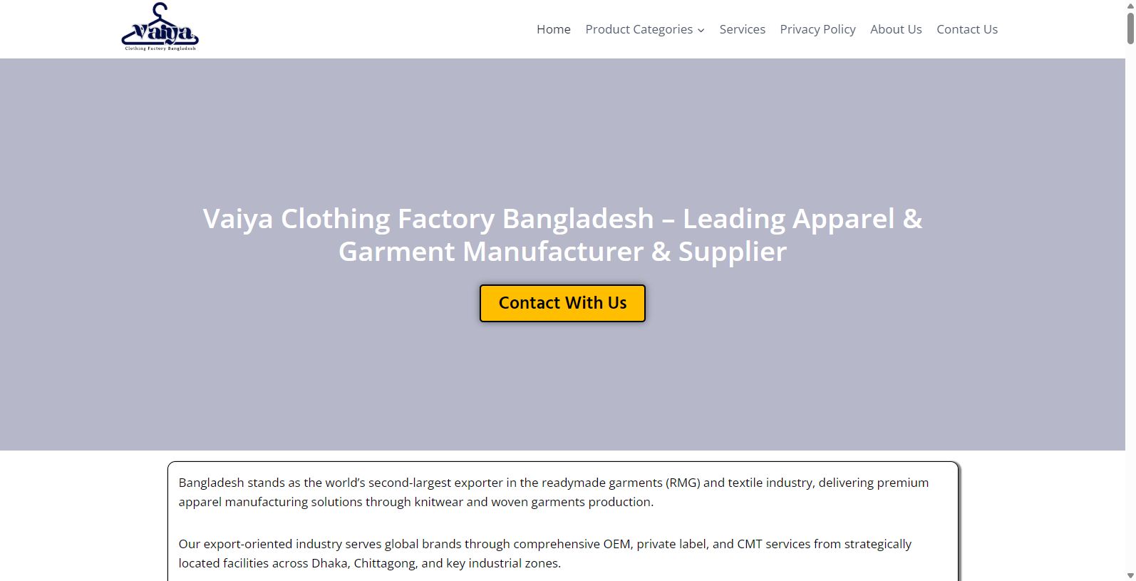 Discover Vaiya Clothing Factory Bangladesh Discover Vaiya Clothing Factory Bangladesh