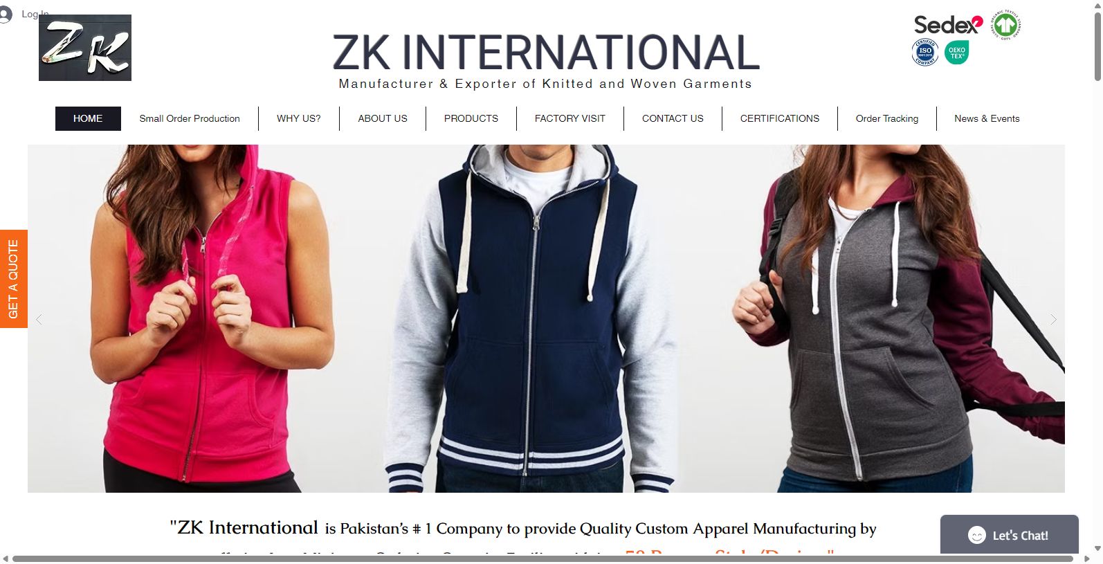 ZK INTERNATIONAL: Leading Custom Apparel Manufacturer ZK INTERNATIONAL: Leading Custom Apparel Manufacturer