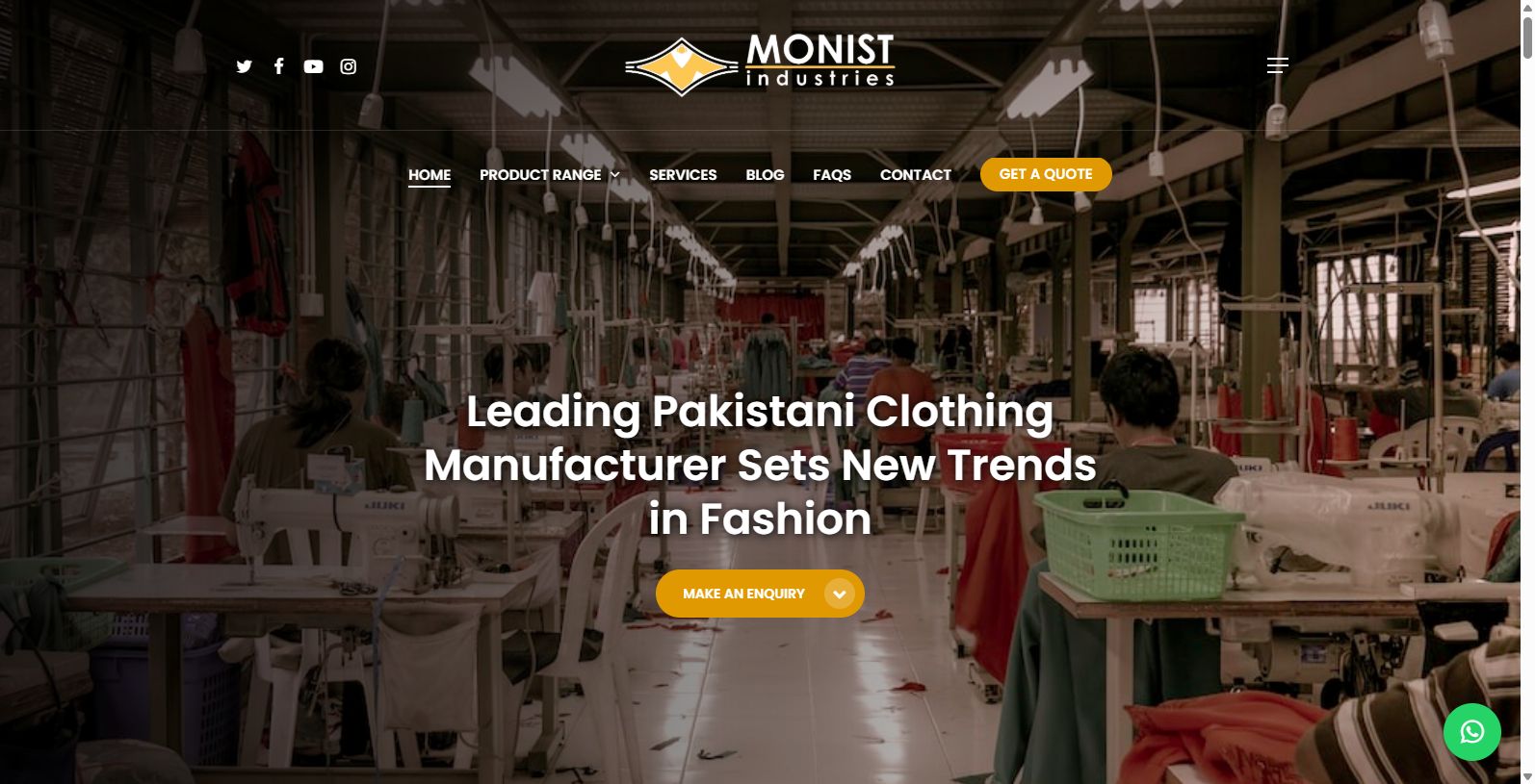 Monist Industries: Leading Clothing Manufacturers in Pakistan Monist Industries: Leading Clothing Manufacturers in Pakistan