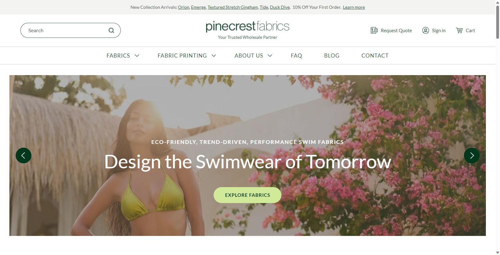 Discover Pine Crest Fabrics, Inc. for Premier Wholesale Fabric Solutions