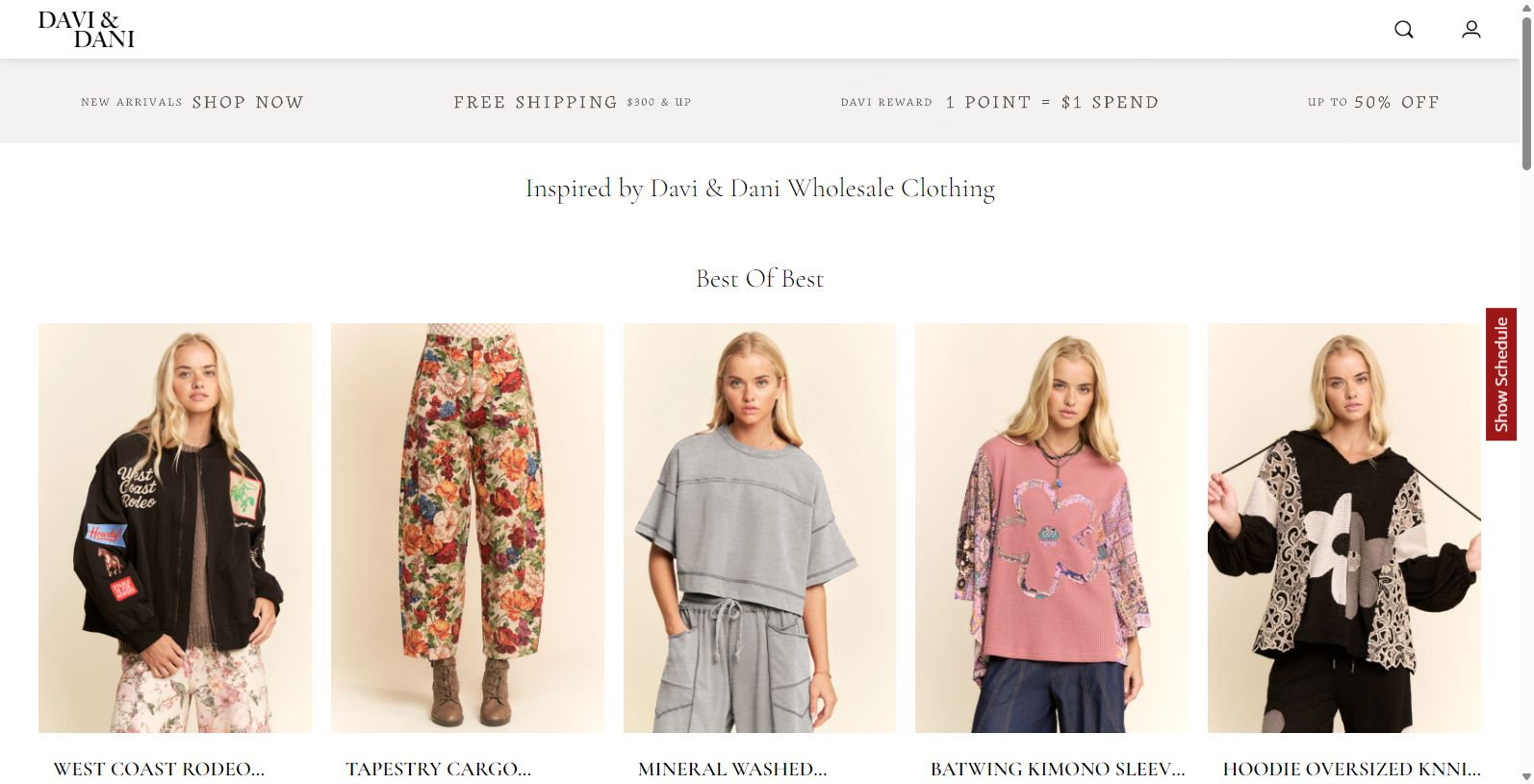 Davi & Dani: Premier Women's Wholesale Clothing in Los Angeles
