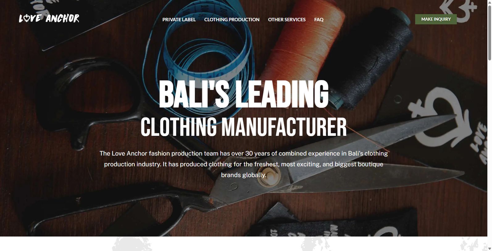 Love Anchor: Premier Clothing Manufacturer in Bali