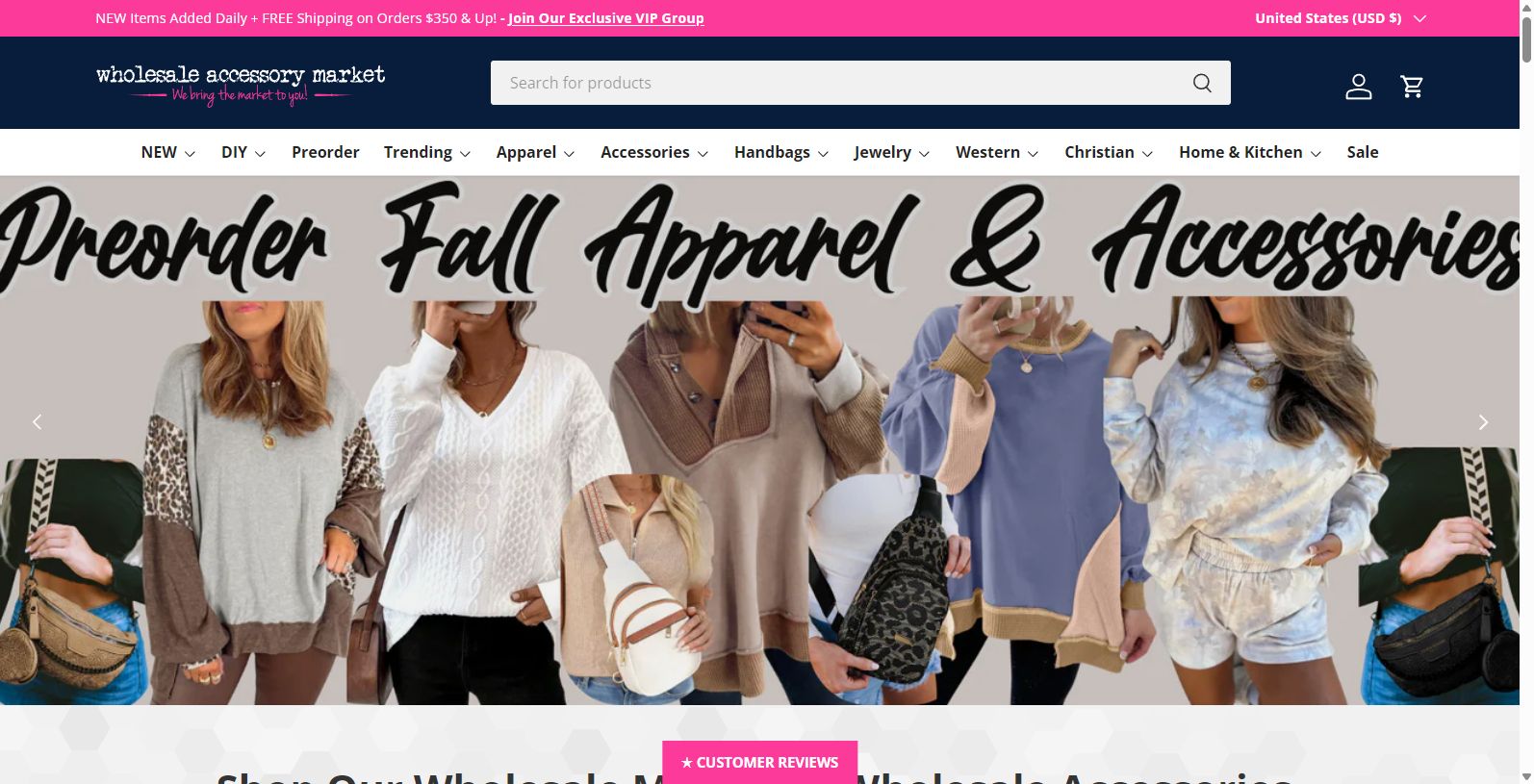 Discover Wholesale Accessory Market's Premier Offerings