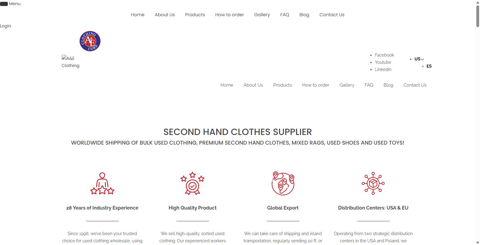 A&E Clothing Corporation: Leading Used Clothes Supplier
