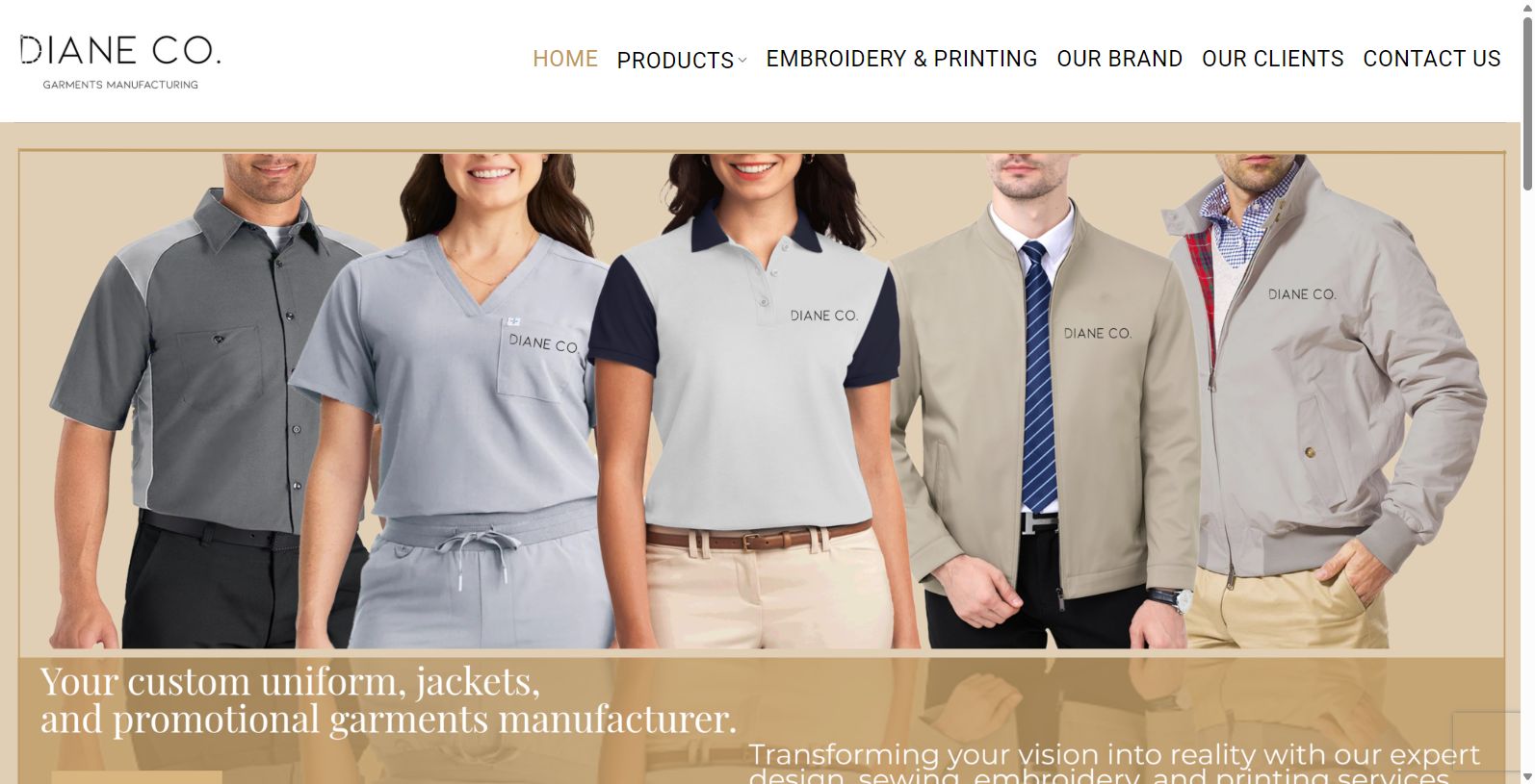 Diane Co Garments Manufacturer - Your Trusted Clothing Partner