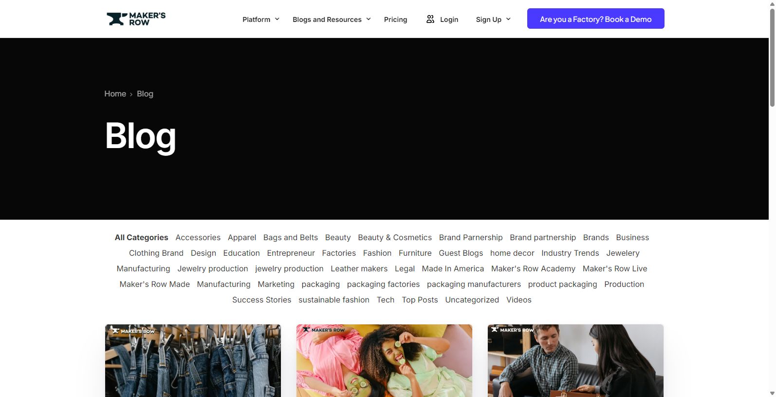 Maker’s Row: The Leading Platform for Brands and Manufacturers