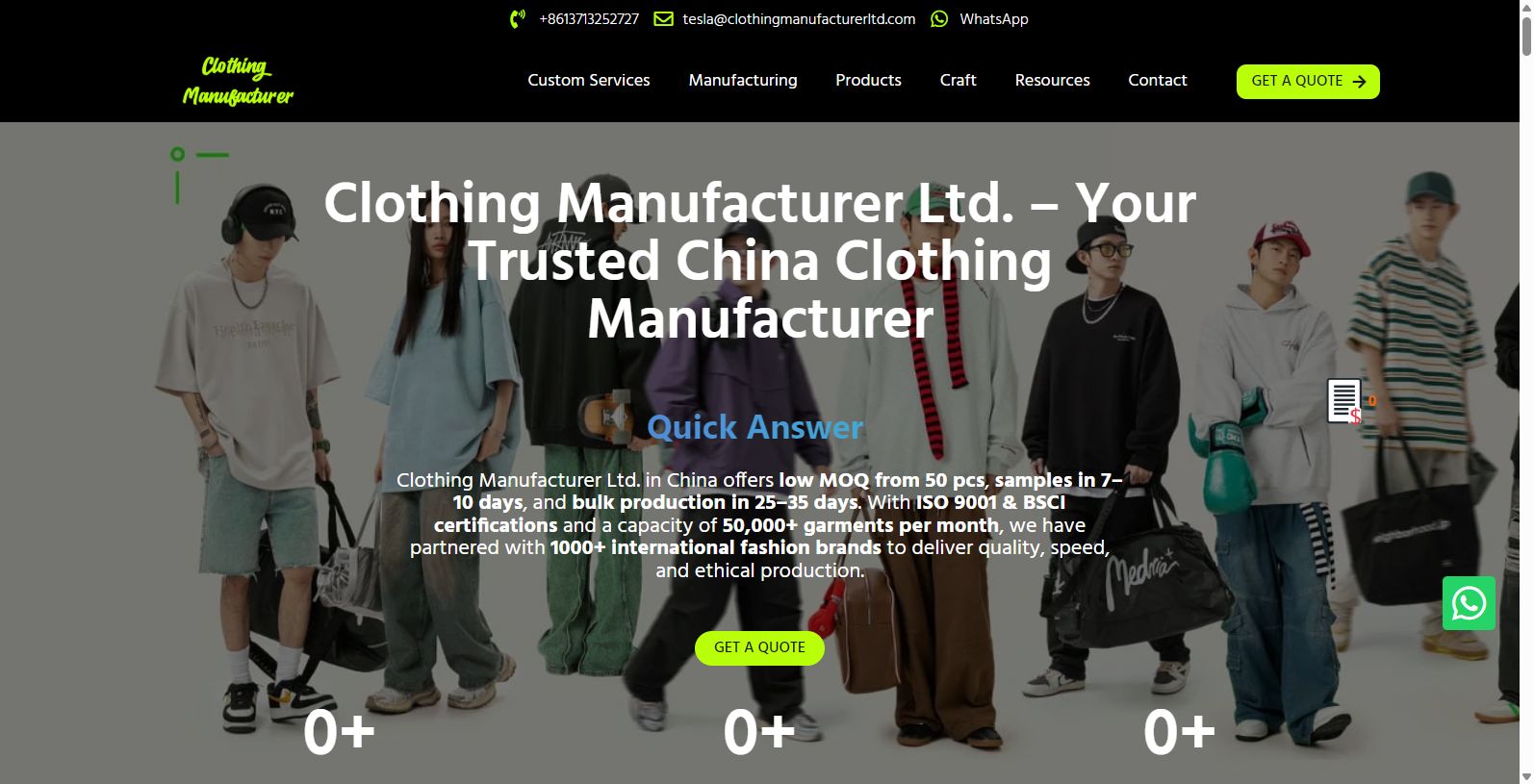 Clothing Manufacturer Ltd: Leading Apparel Production