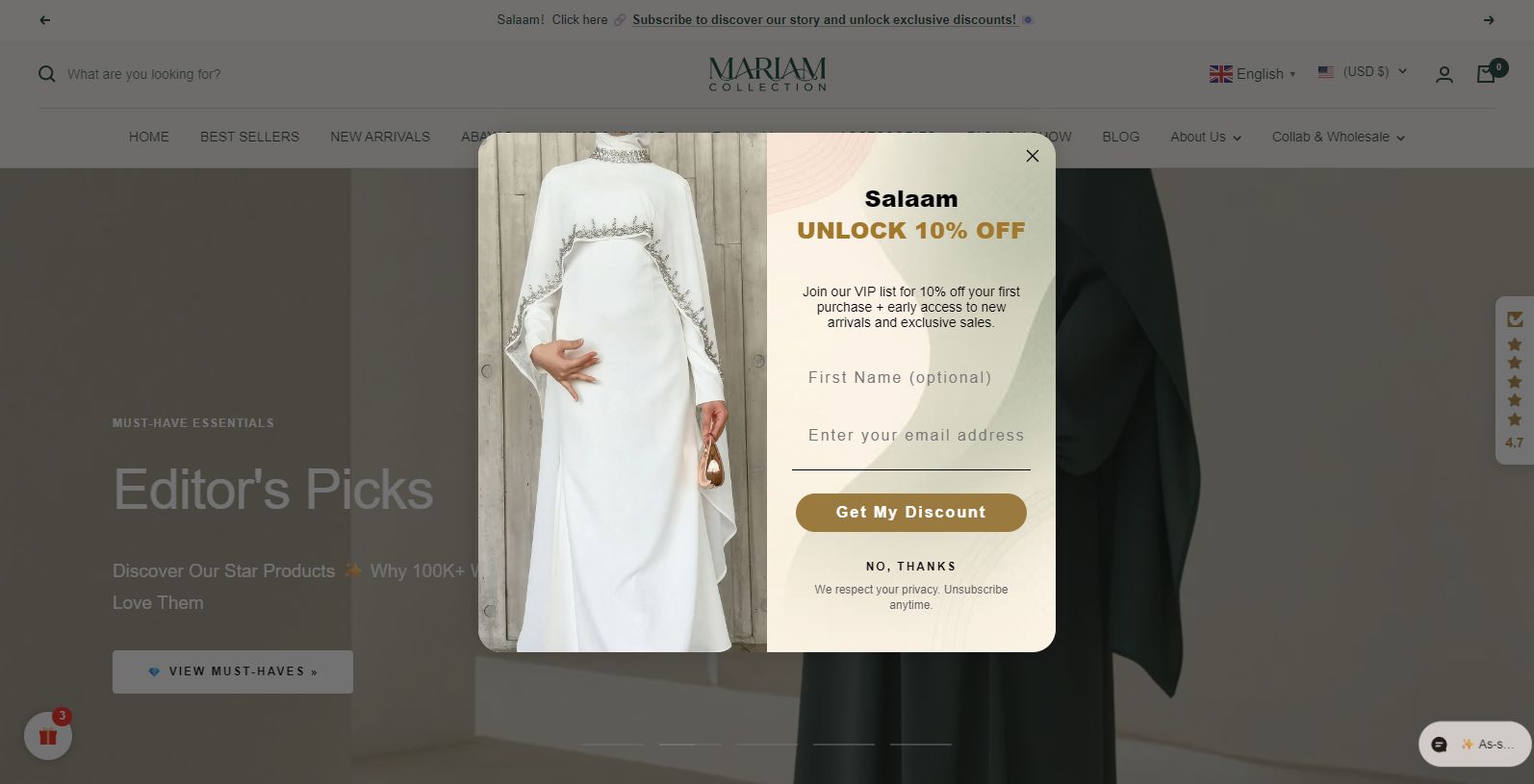 Shop Modest Fashion - Abayas, Hijabs & More Shop Modest Fashion - Abayas, Hijabs & More