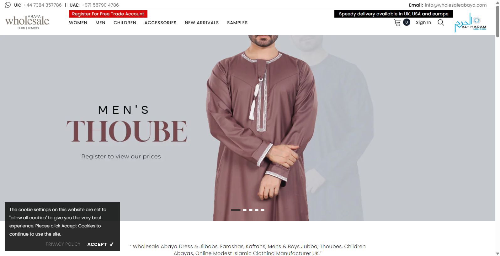 AL-HARAM LONDON: Your Go-To Wholesale Modest Clothing Supplier AL-HARAM LONDON: Your Go-To Wholesale Modest Clothing Supplier
