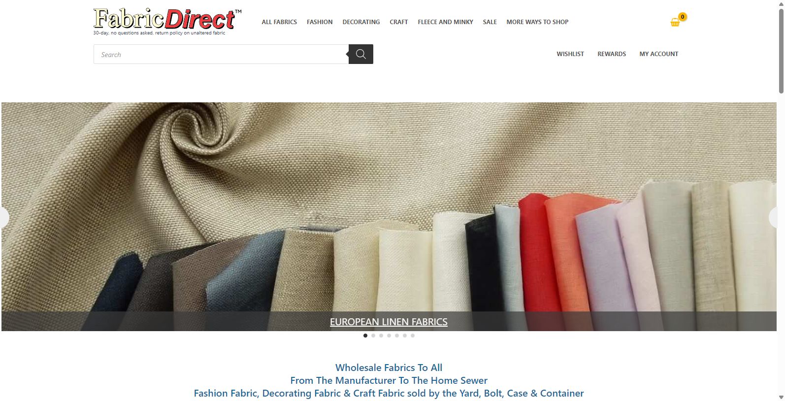 Discover Quality Fabrics at FabricDirect.com Discover Quality Fabrics at FabricDirect.com